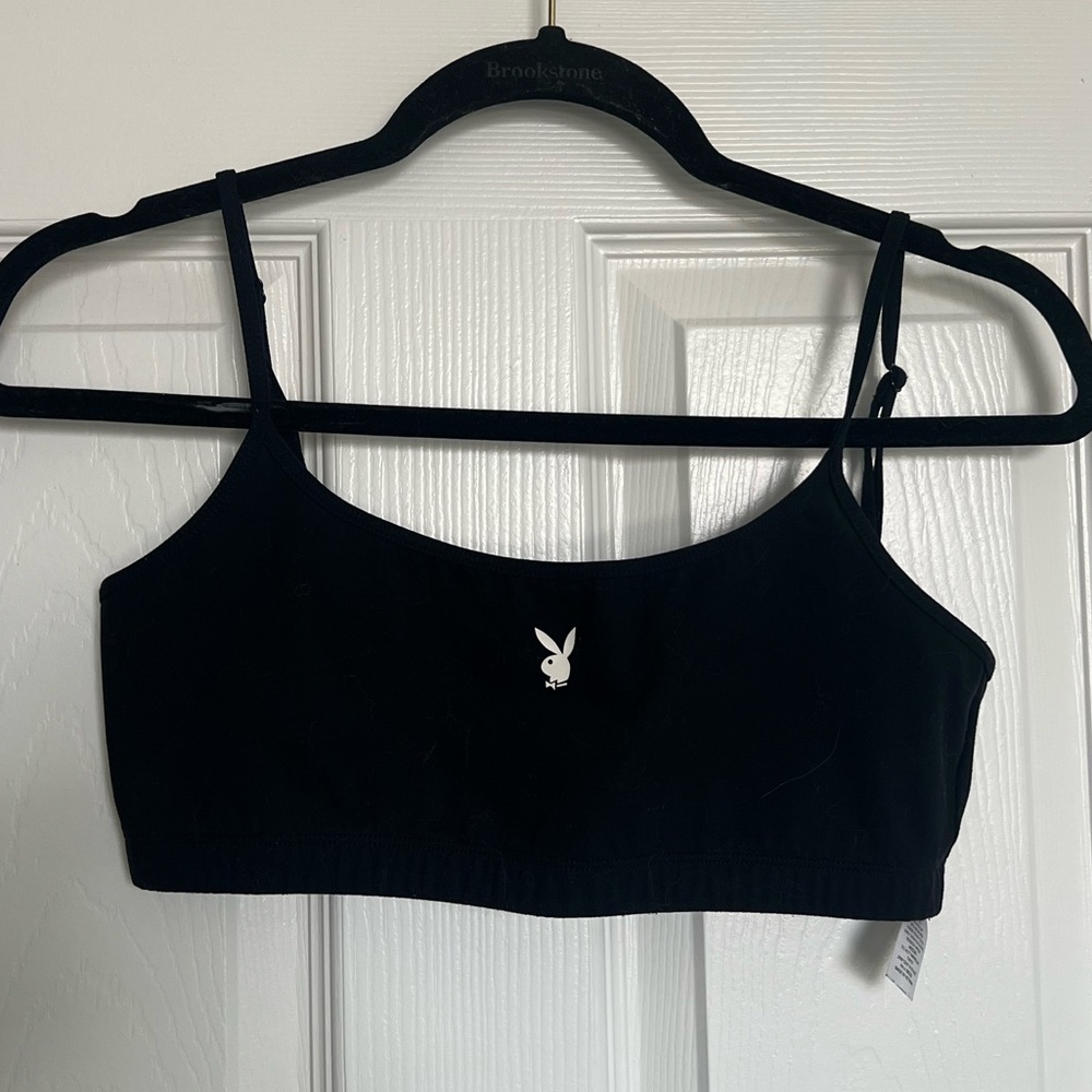 Playboy Black Sports Bra
